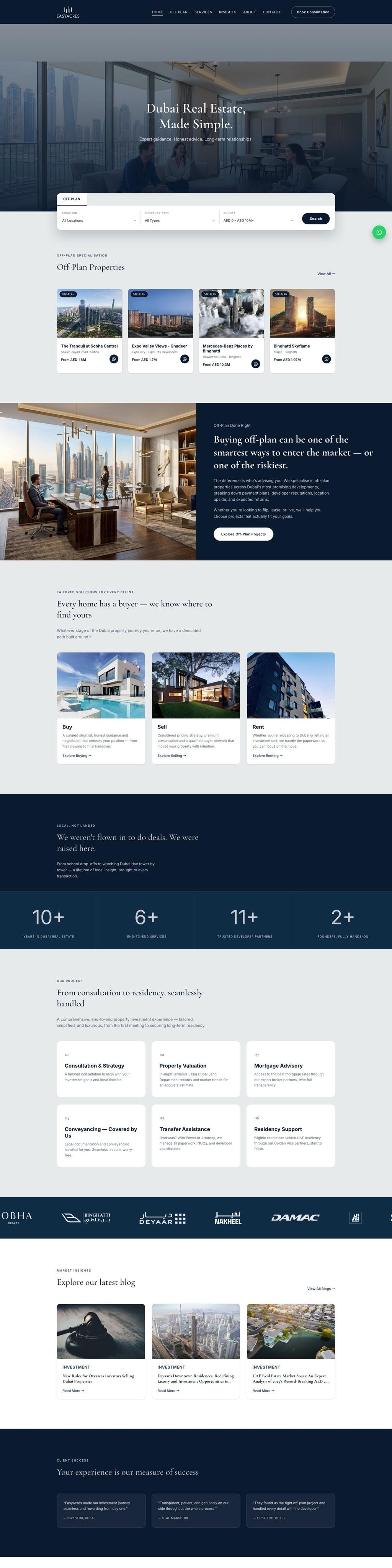 EasyAcres — selected work