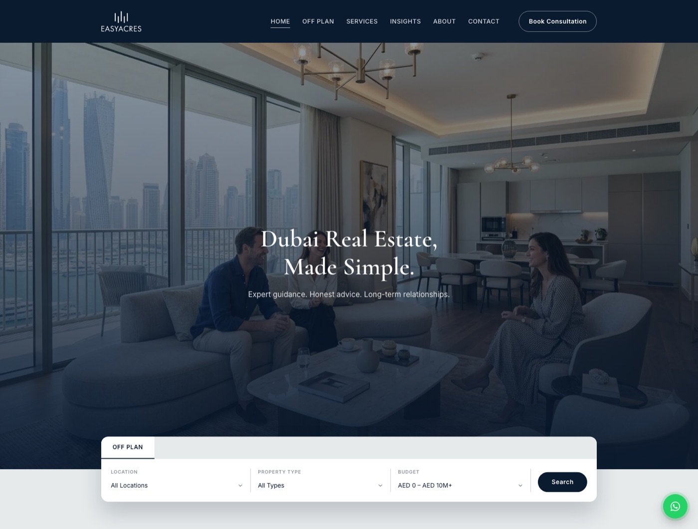 EasyAcres website